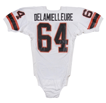 1980s Joe DeLamielleure Game Used Cleveland Browns Road Jersey 